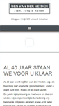 Mobile Screenshot of benvdheiden.nl